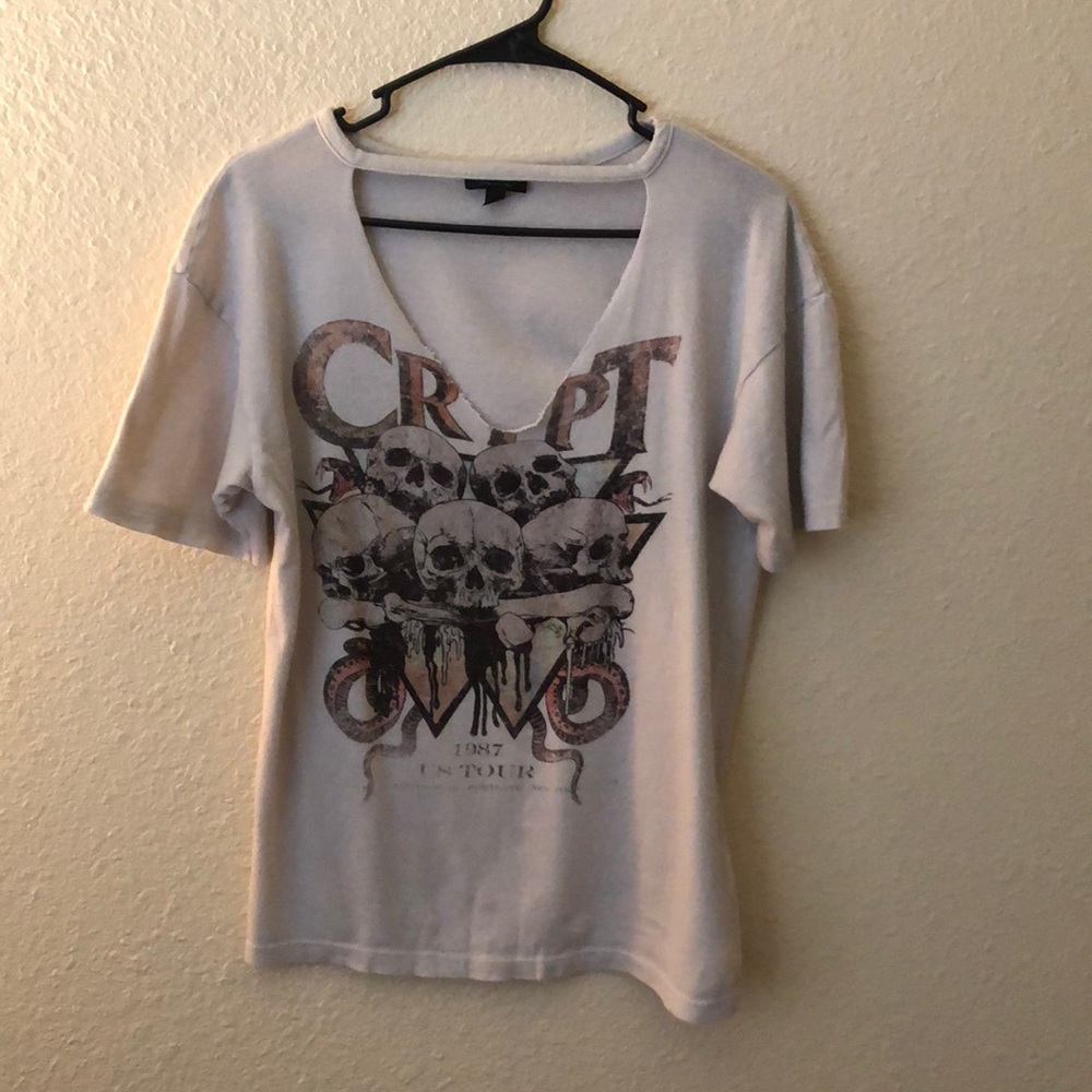 Topshop distresses t shirt